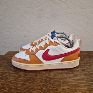 Nike Men's White and Orange Sneakers